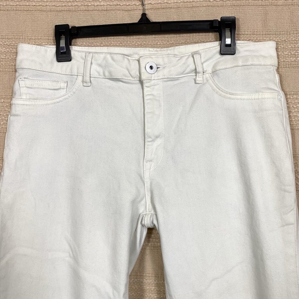 DL1961 Womens Sz 33 Margaux Instasculpt Ankle Skinny Jeans Hail White Cotton 27" - Picture 3 of 8